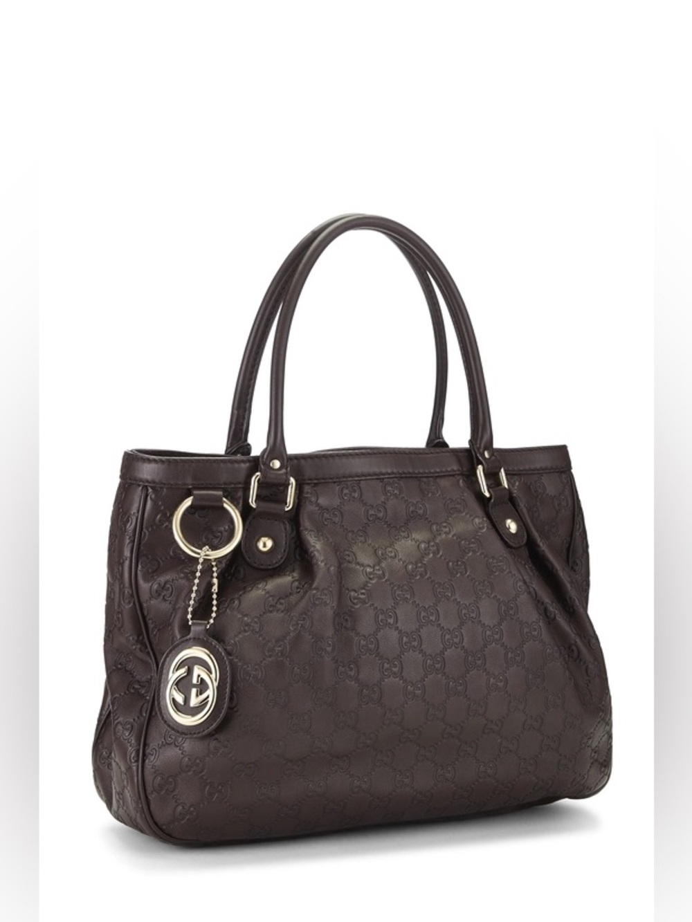 Vintage Gucci Brown Guccissima Handbag - Picture 2 of 14